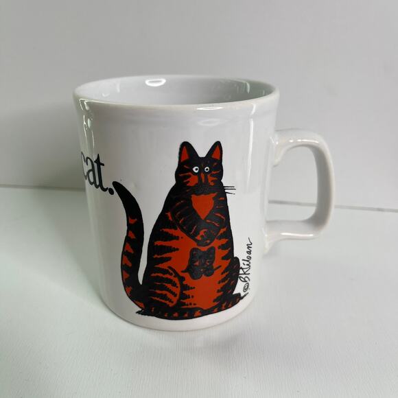 B. Kliban Other - Vintage B. Kliban Momcat Mug Coffee Cup Ceramic Orange Black Collectible Gift
